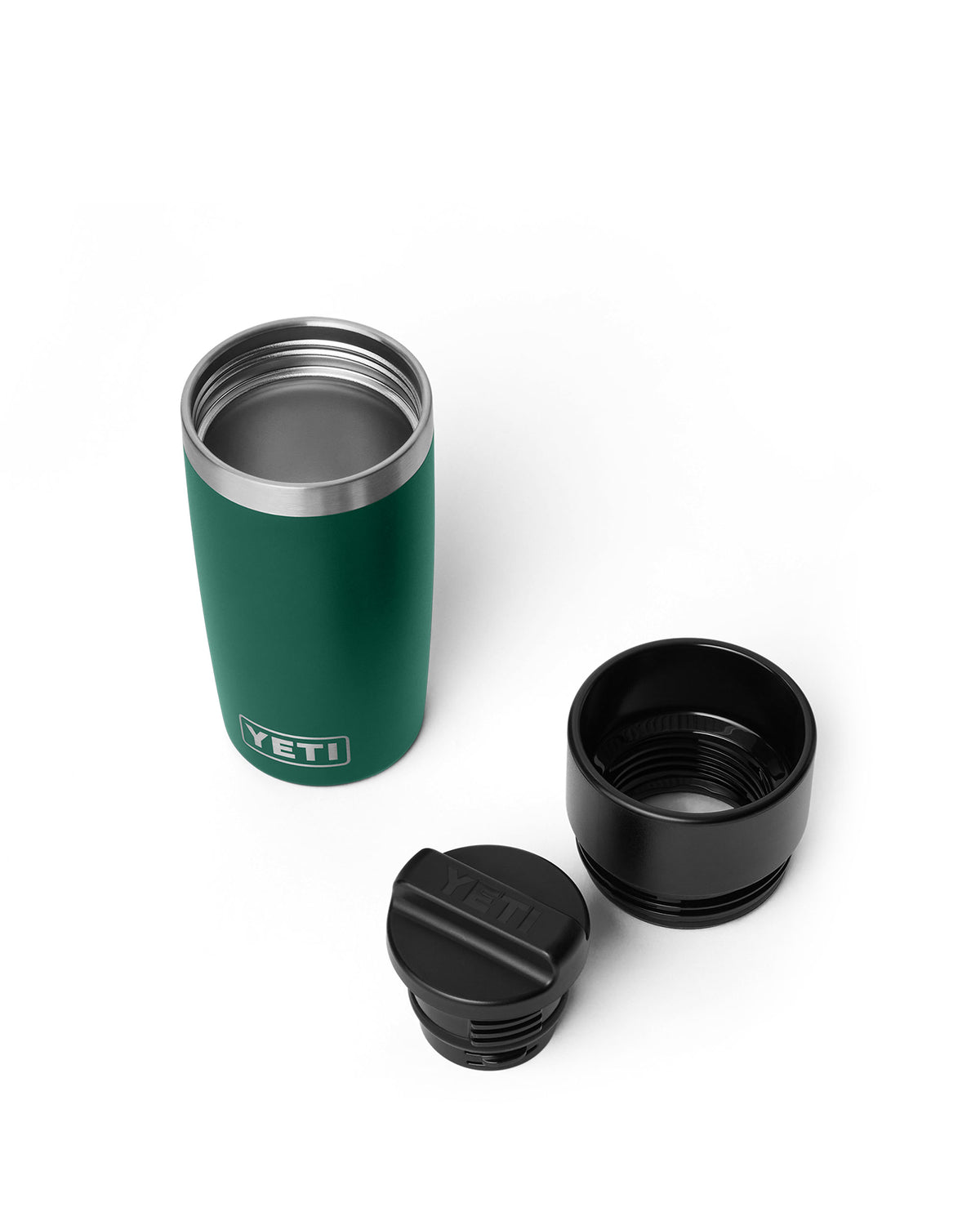 Rambler 12oz Travel Bottle - Black Forest Green