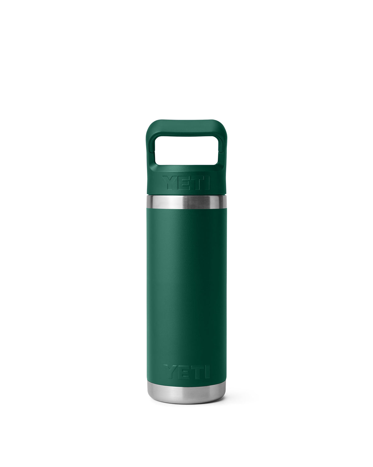 Rambler 18oz Straw Bottle - Black Forest Green