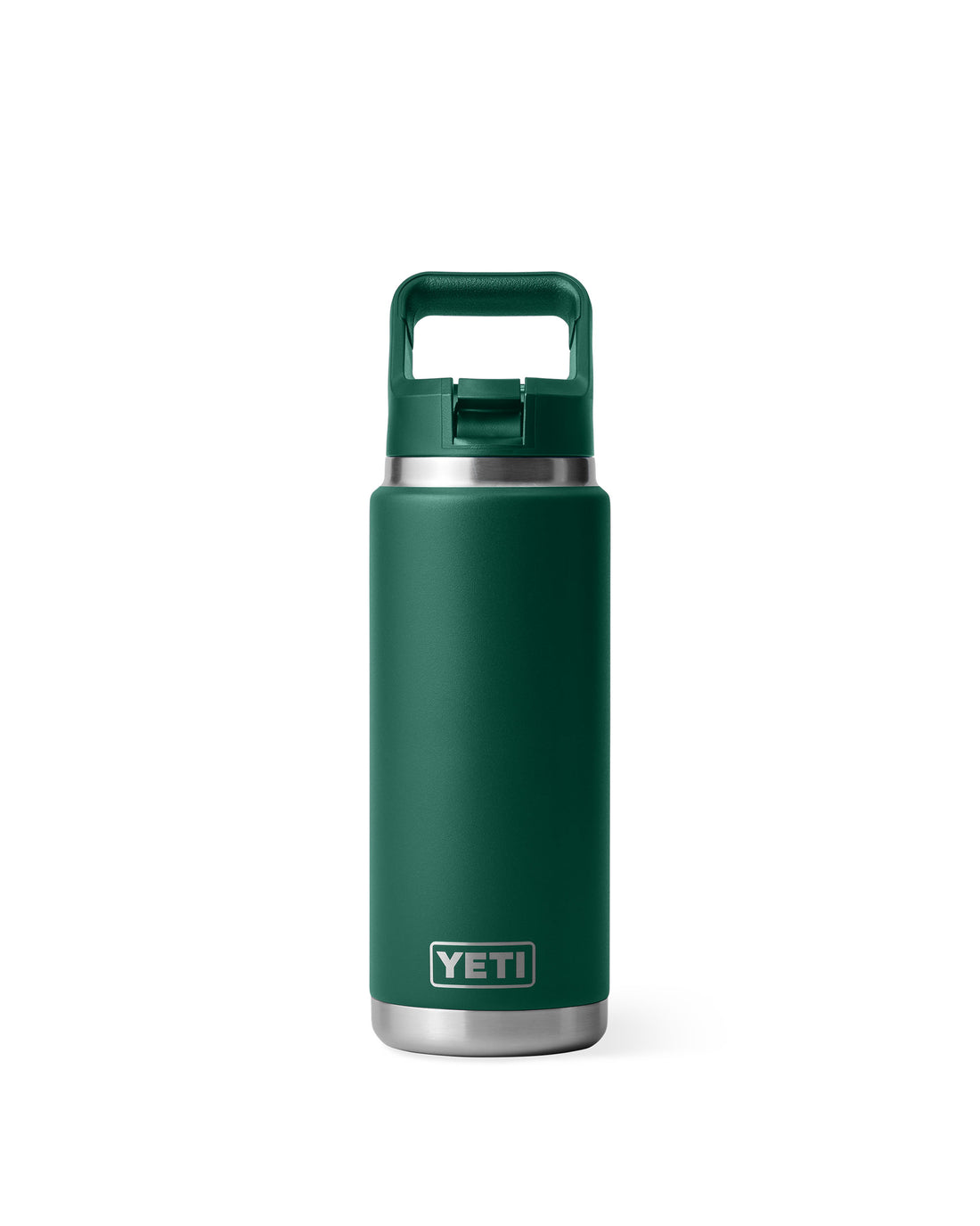 Rambler 26oz Straw Bottle - Black Forest Green