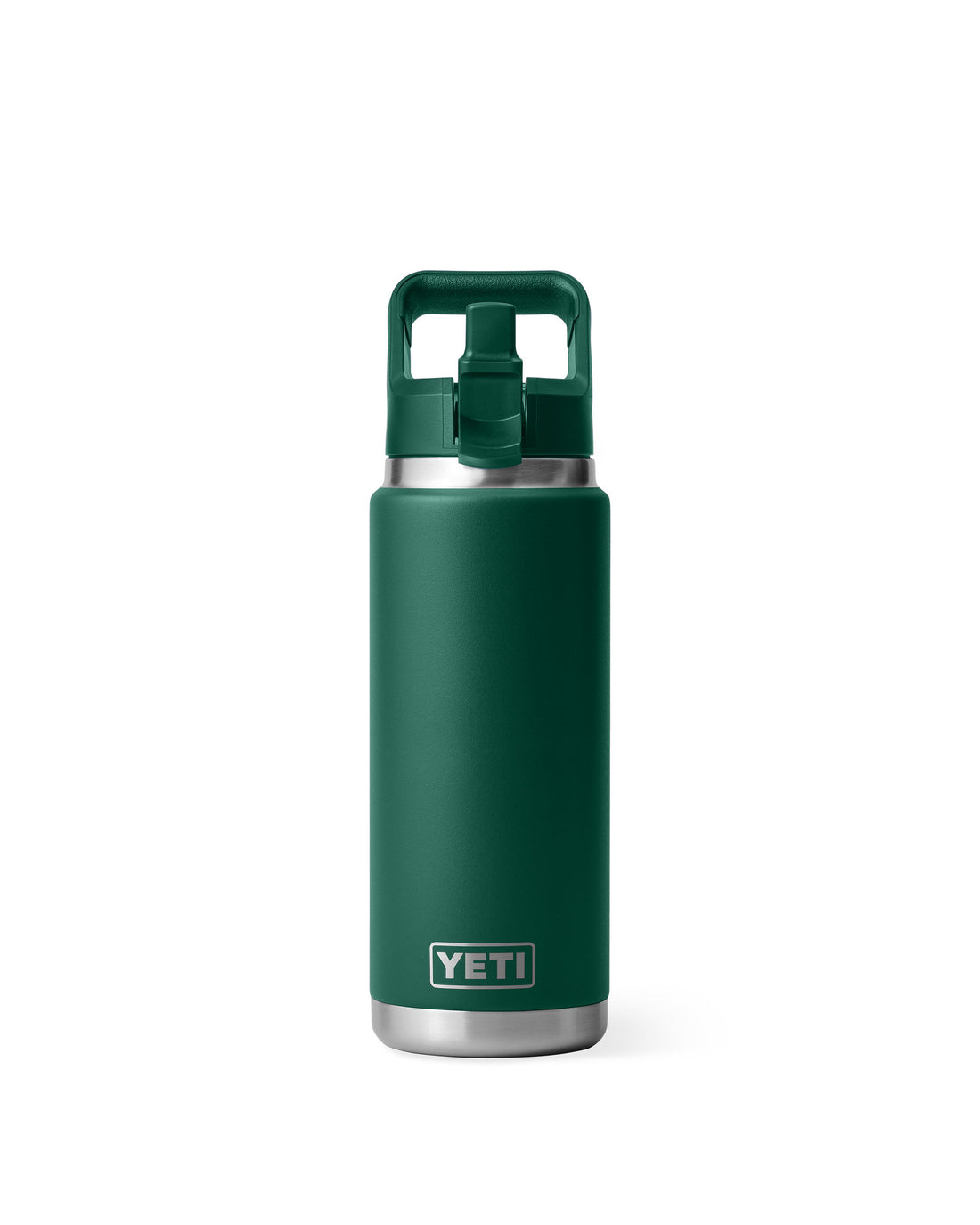 Rambler 26oz Straw Bottle - Black Forest Green