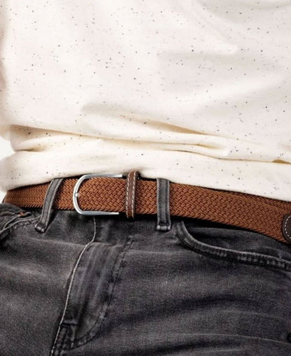 Woven Belt - Camel Brown