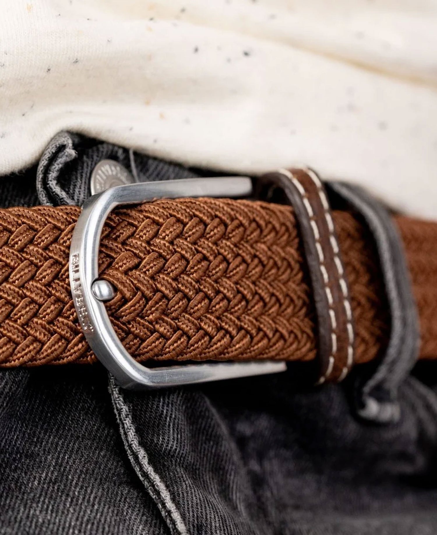 Woven Belt - Camel Brown