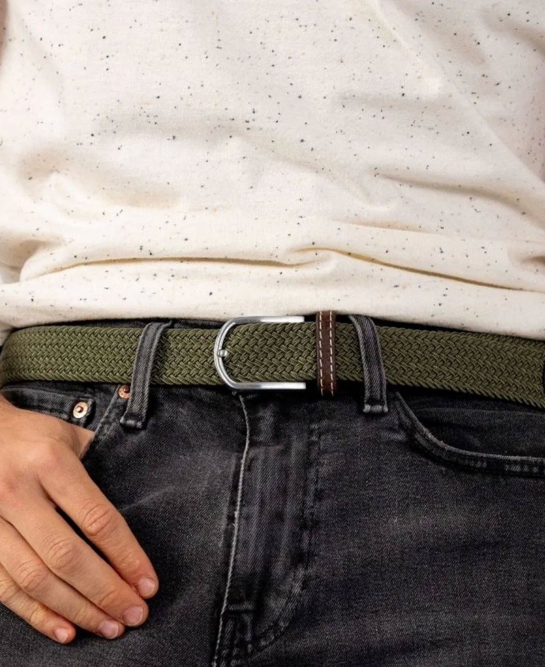 Woven Belt - Green Army