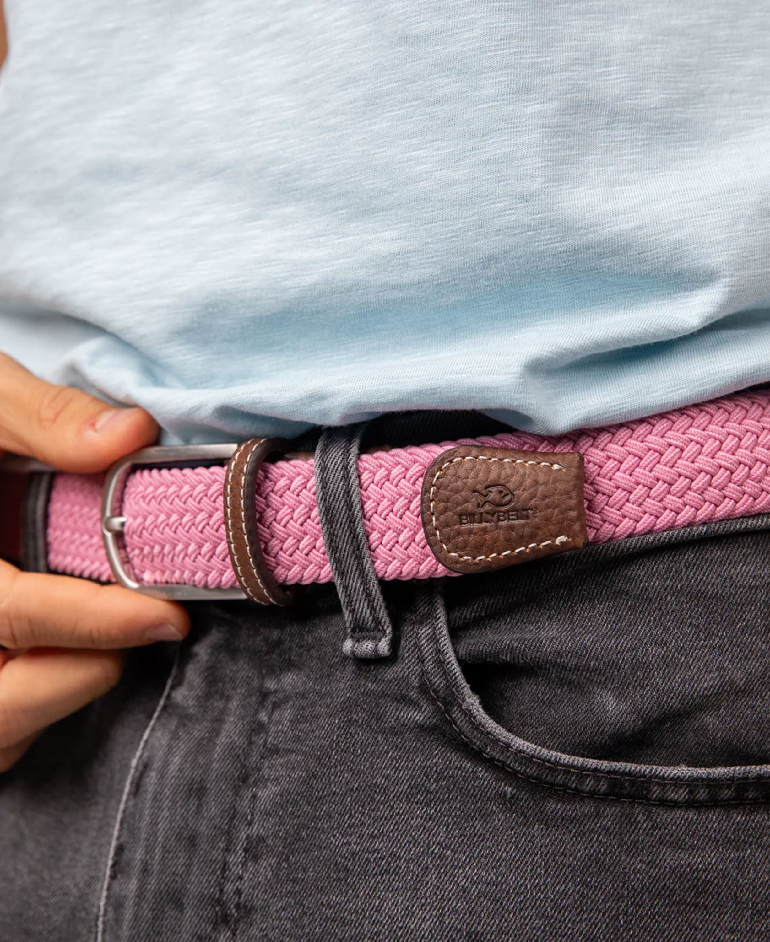 Woven Belt - Misty Pink