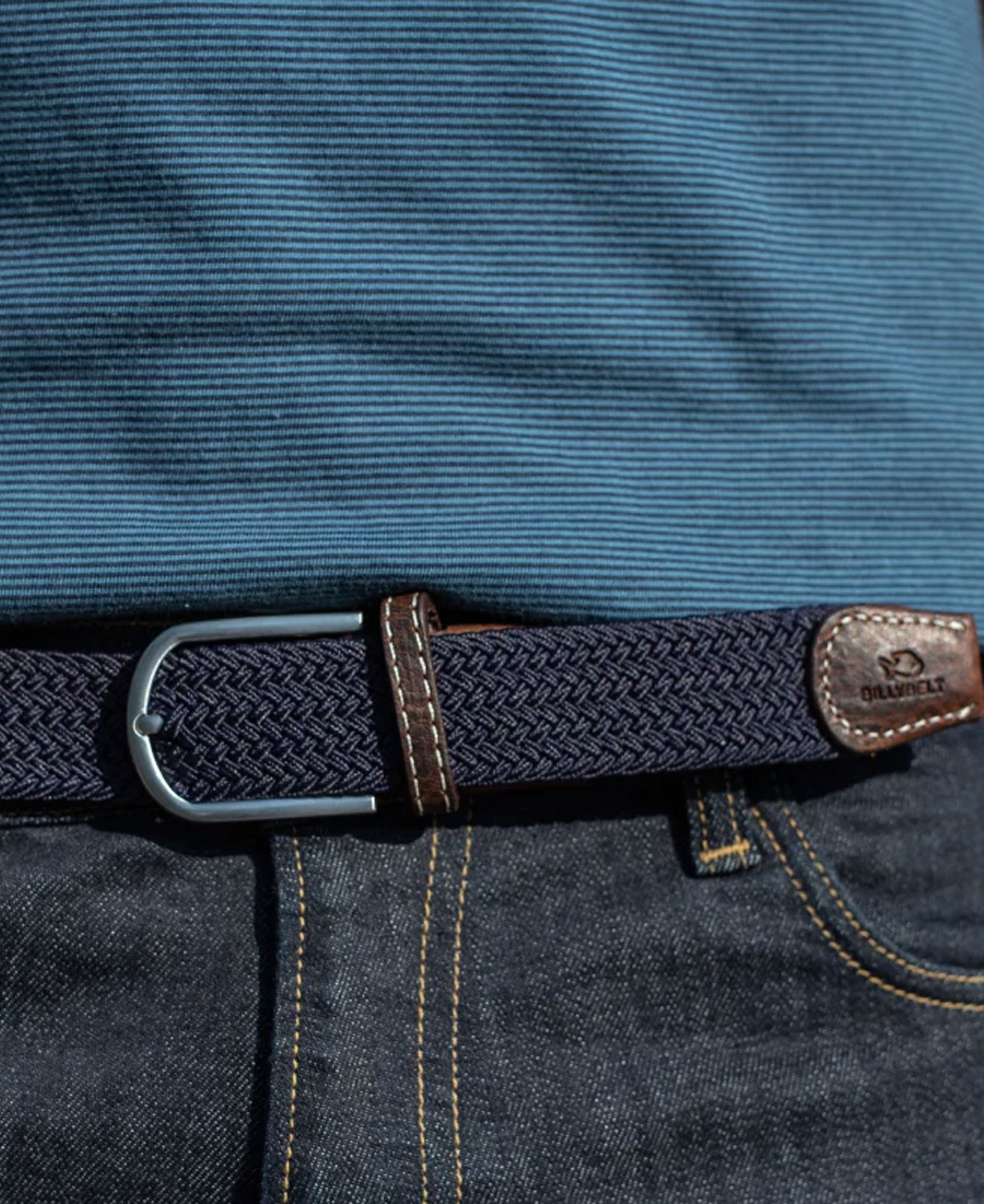 Woven Belt - Navy Blue