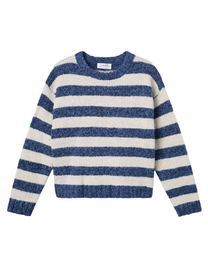 Stripe Jumper - Navy Blue &amp; White