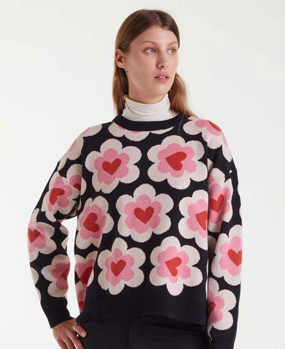 Jacquard Jumper - Conversational Print