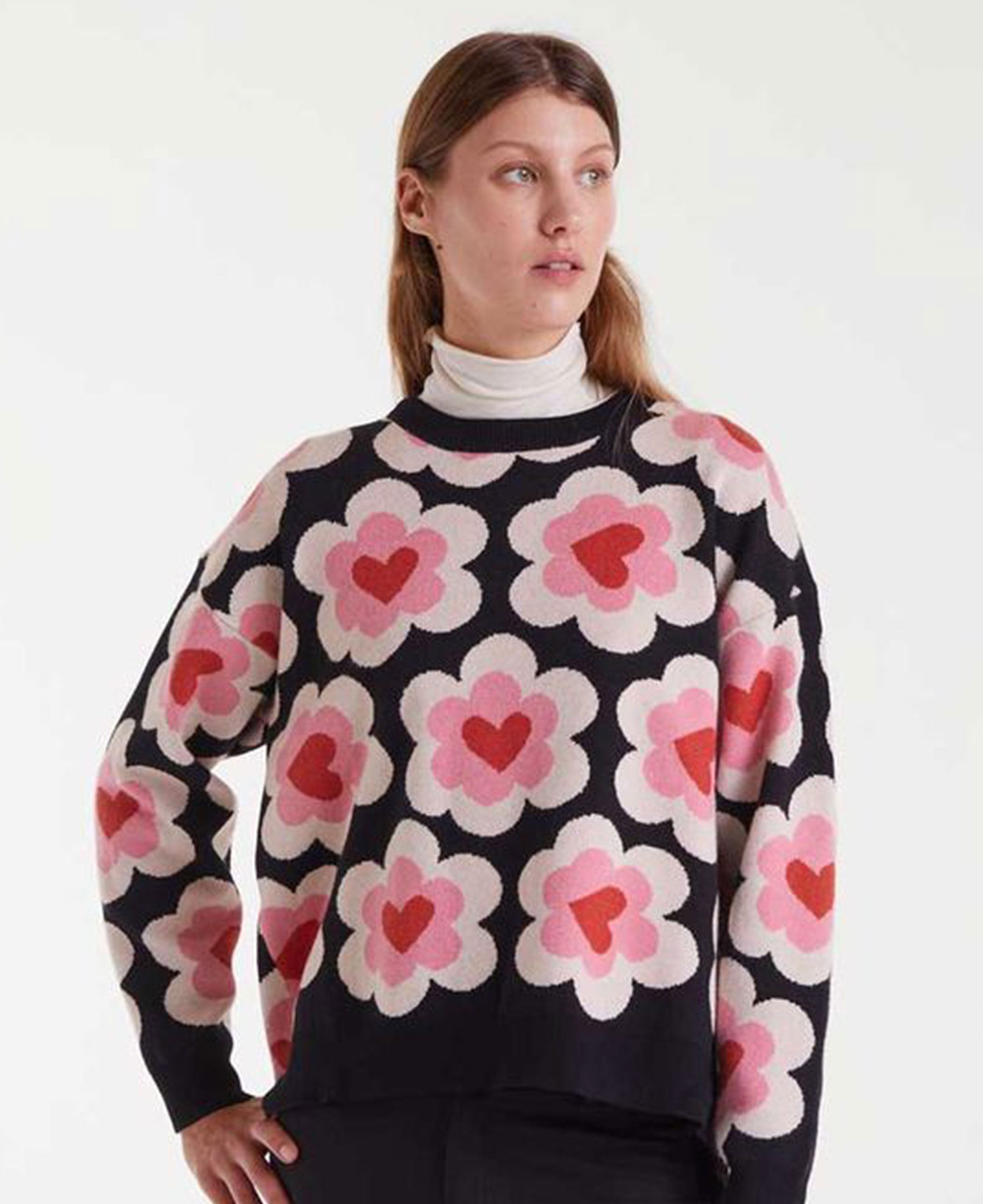 Jacquard Jumper - Conversational Print