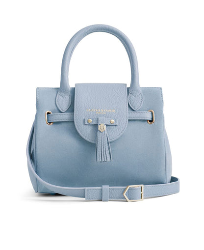 Mini Windsor Handbag Suede - Sky Blue