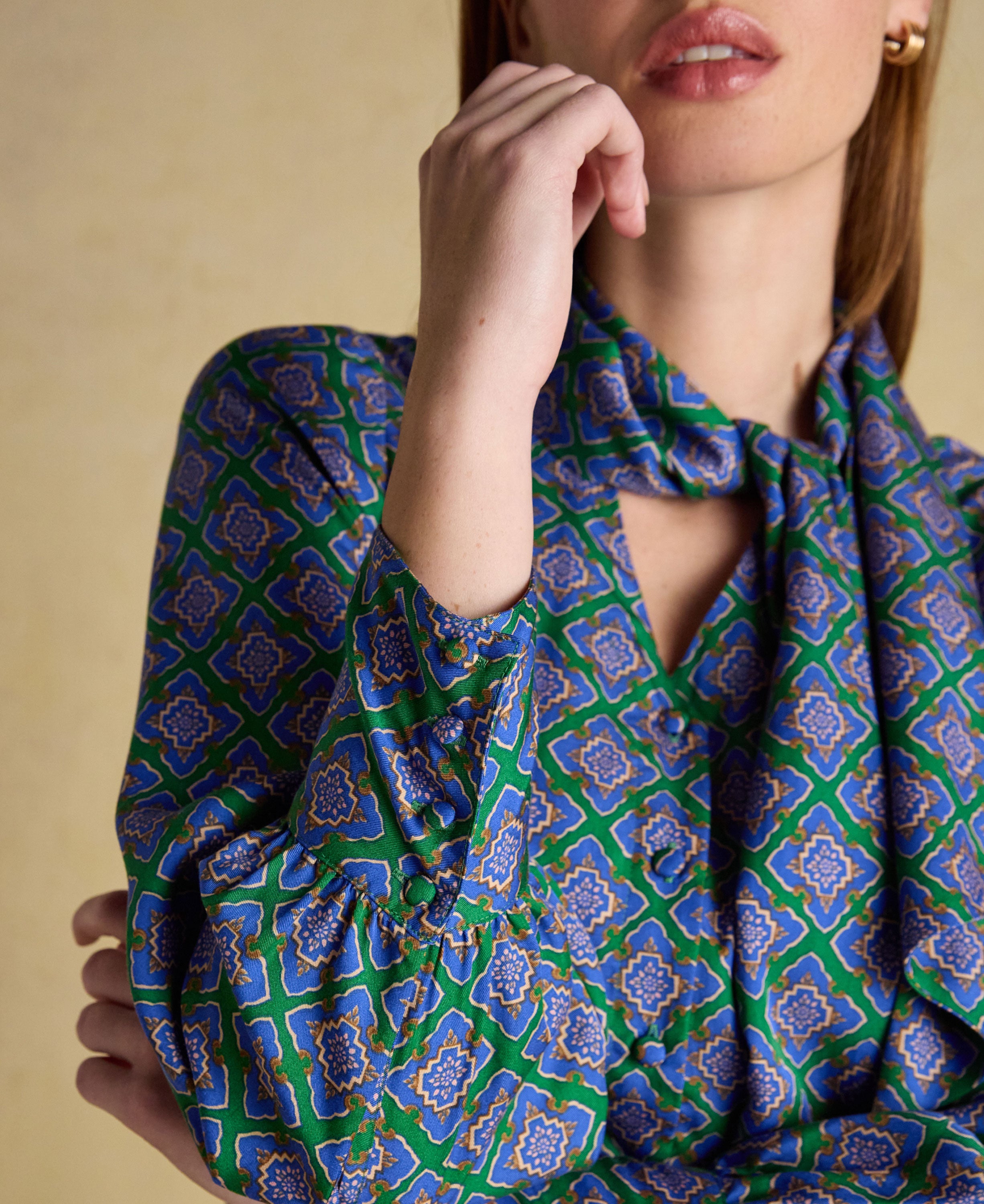 Tabby Shirt- Blue/Green