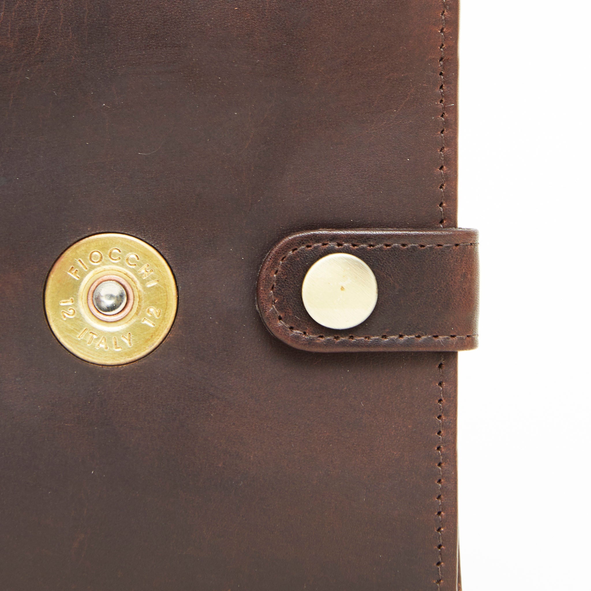 Leather Shotgun Licence Wallet - Brown