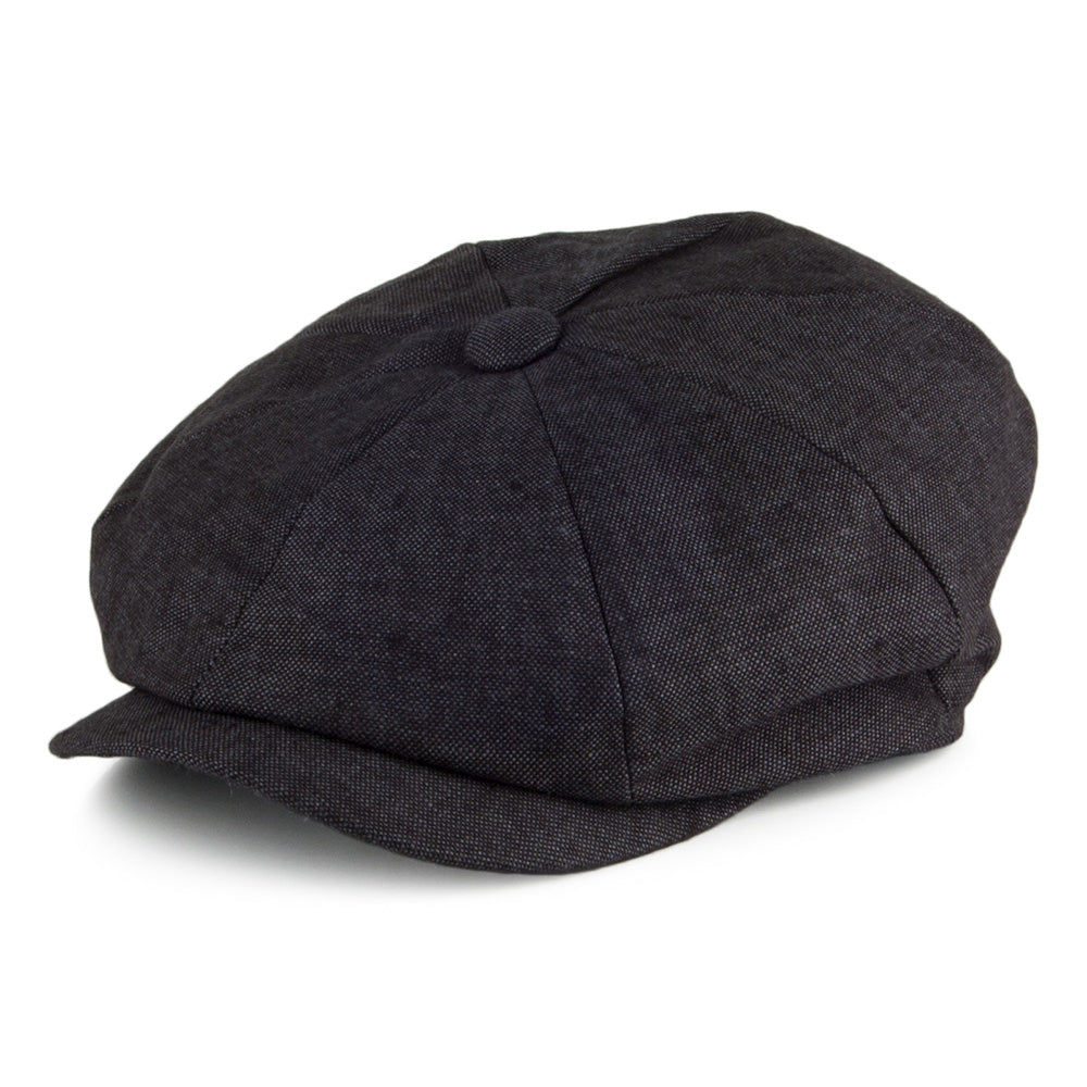 Irish Linen Alfie Hat - Charcoal