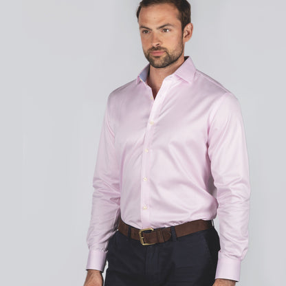 Greenwich Tailored Shirt - Pale Pink Stripe