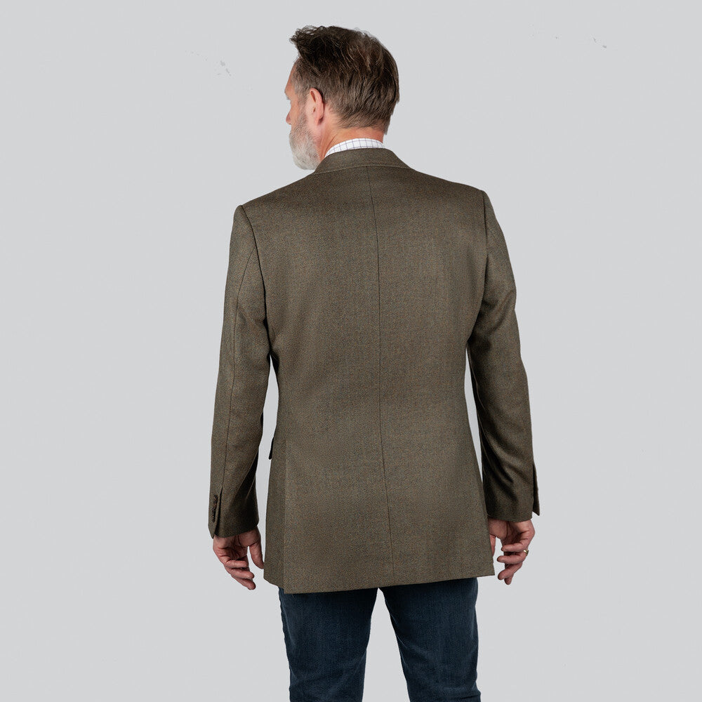 Belgrave Tweed Sports Jacket - Loden Green Herringbone