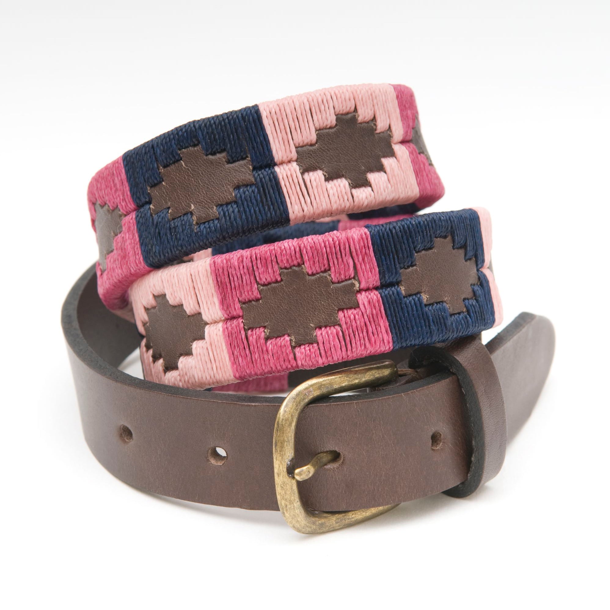 Pink shop polo belt