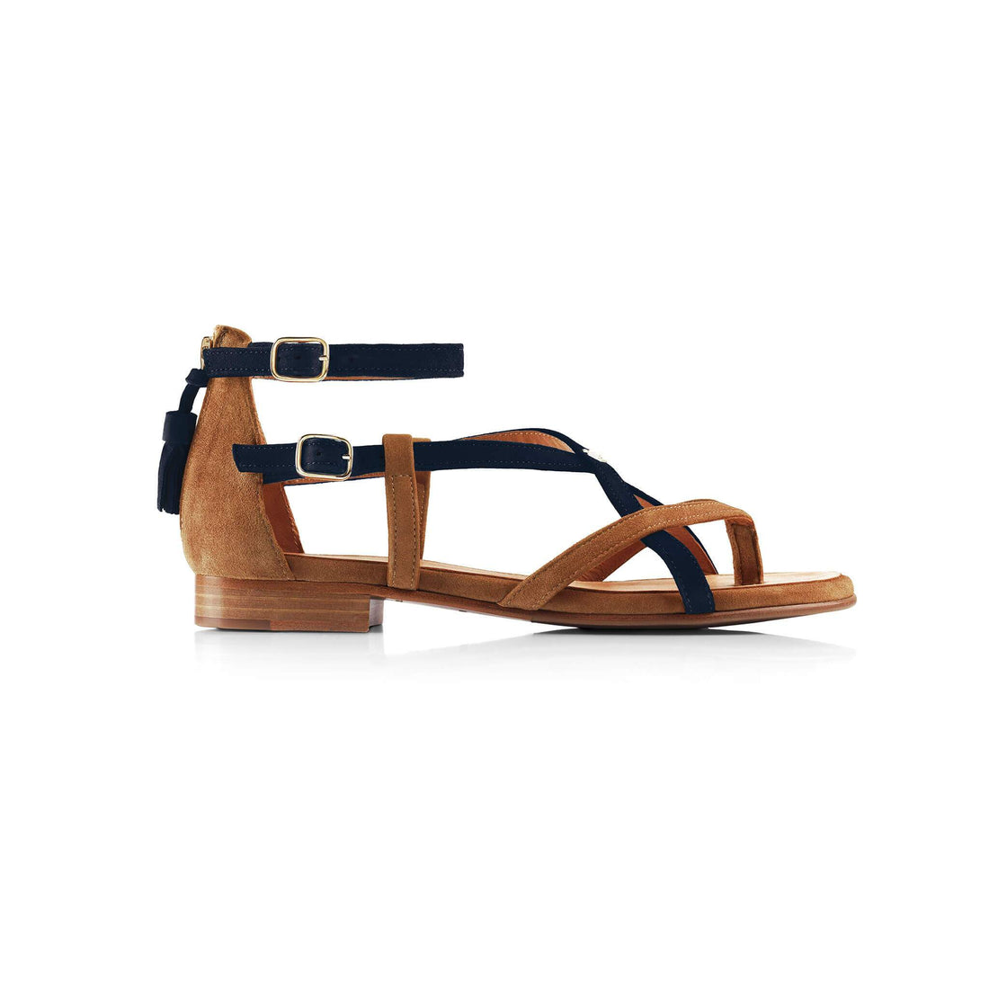 Brancaster Sandal - Tan/Navy