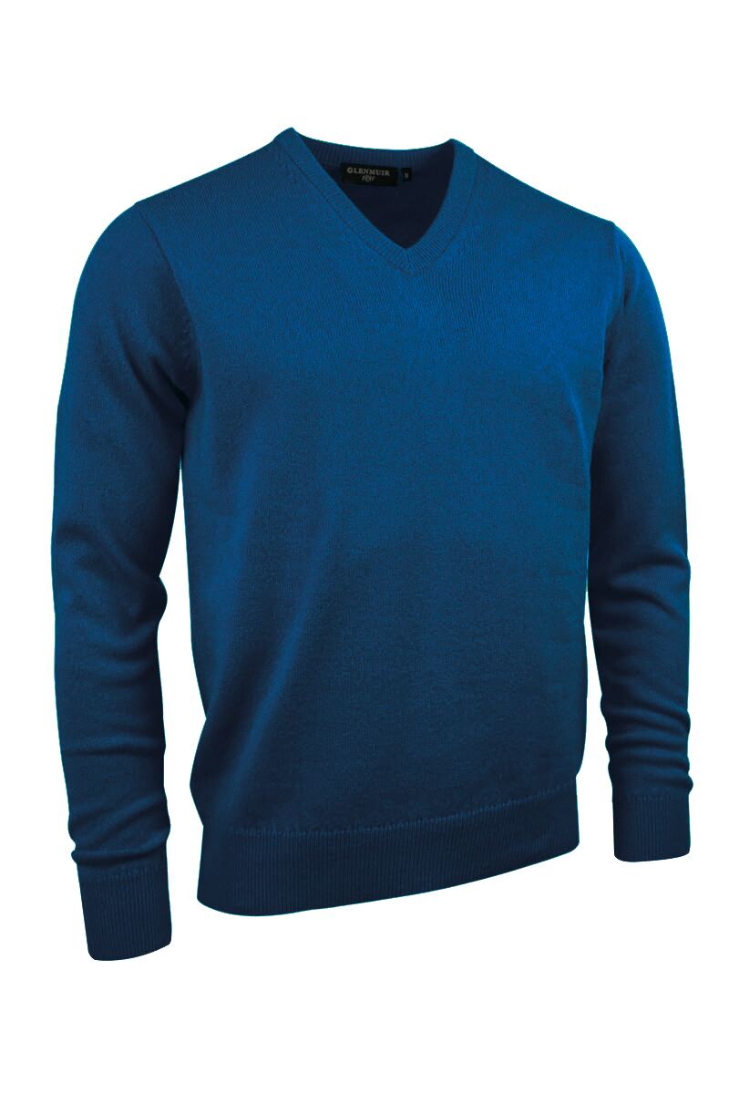 Lomond V Neck Lambswool Sweater - Rhapsody Marl