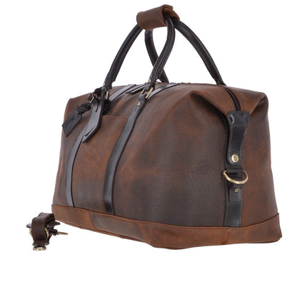 Marcus Leather Weekender Bag - Brown