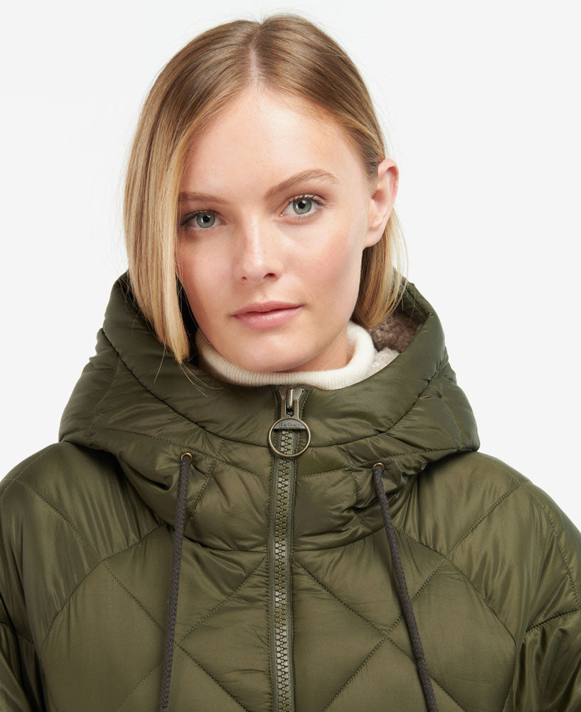 Portellen Quilted Jacket - Fern Leaf/Classic Tartan