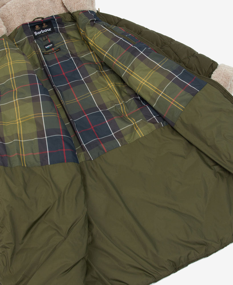 Portellen Quilted Jacket - Fern Leaf/Classic Tartan