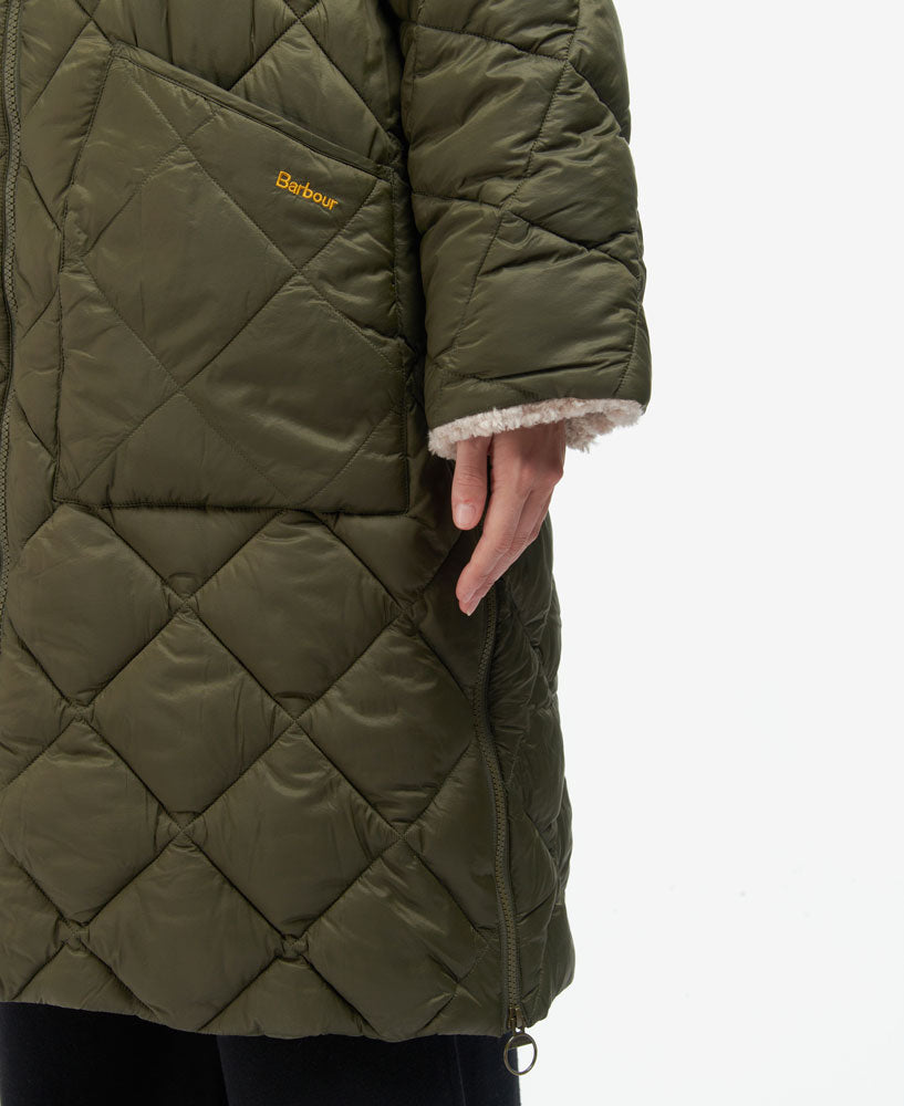 Portellen Quilted Jacket - Fern Leaf/Classic Tartan