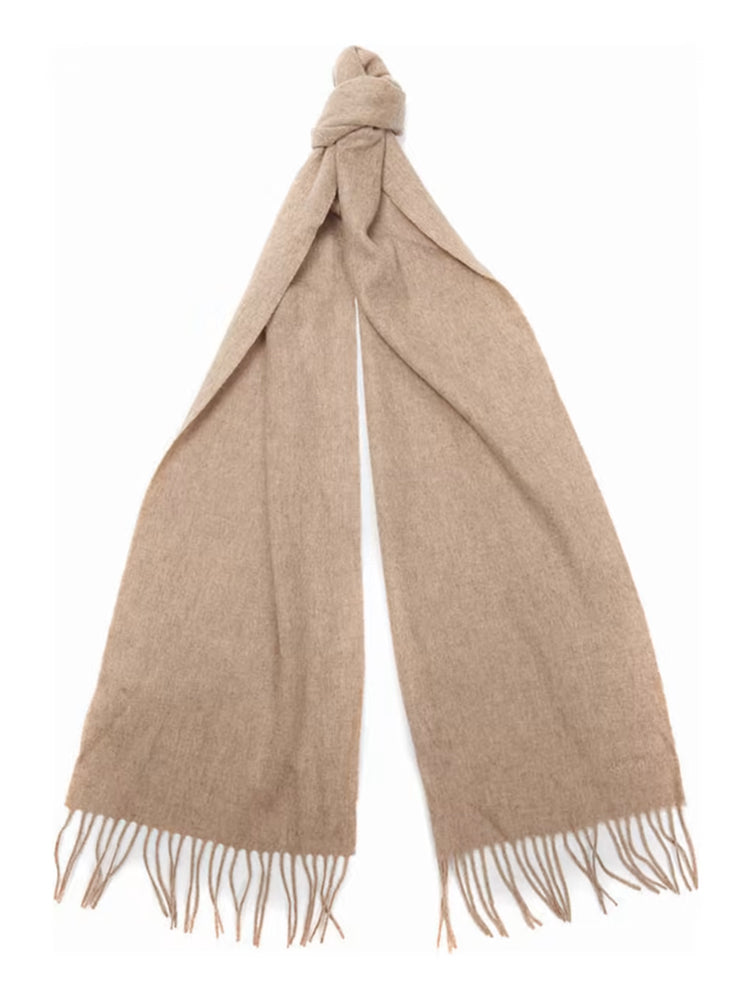 Barbour Lambswool Woven Scarf in Oatmeal