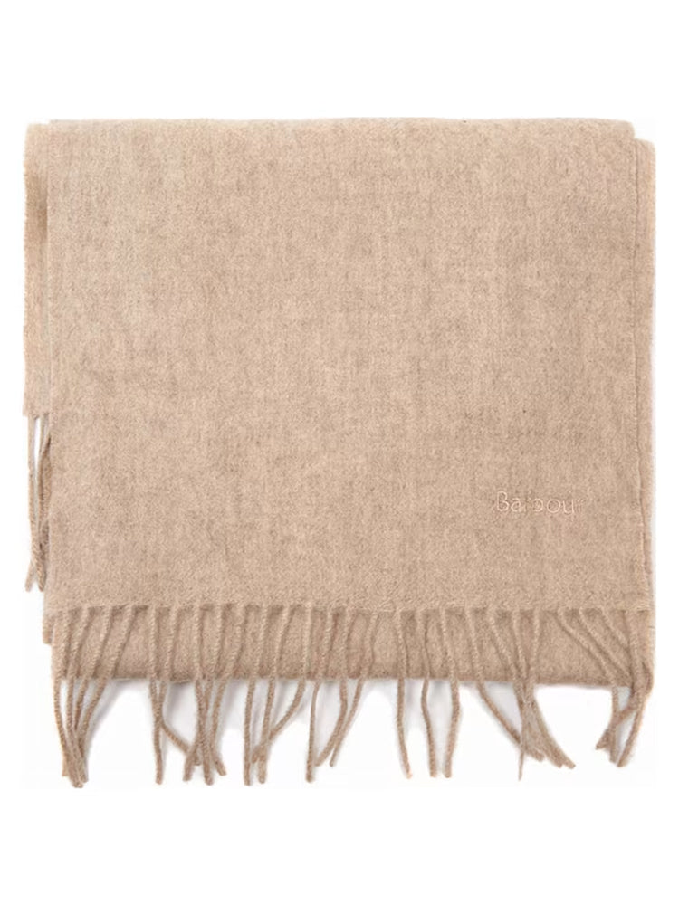Barbour Lambswool Woven Scarf in Oatmeal