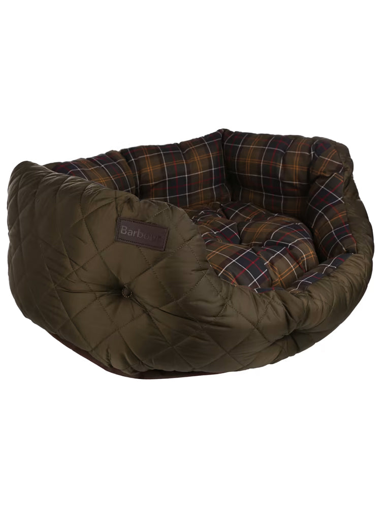 Quilted Dog Bed 30in. - Olive