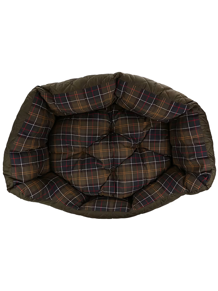 Quilted Dog Bed 30in. - Olive