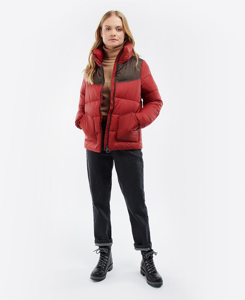 Belford Quilted Jacket - Dark Red/Mahogany Dress