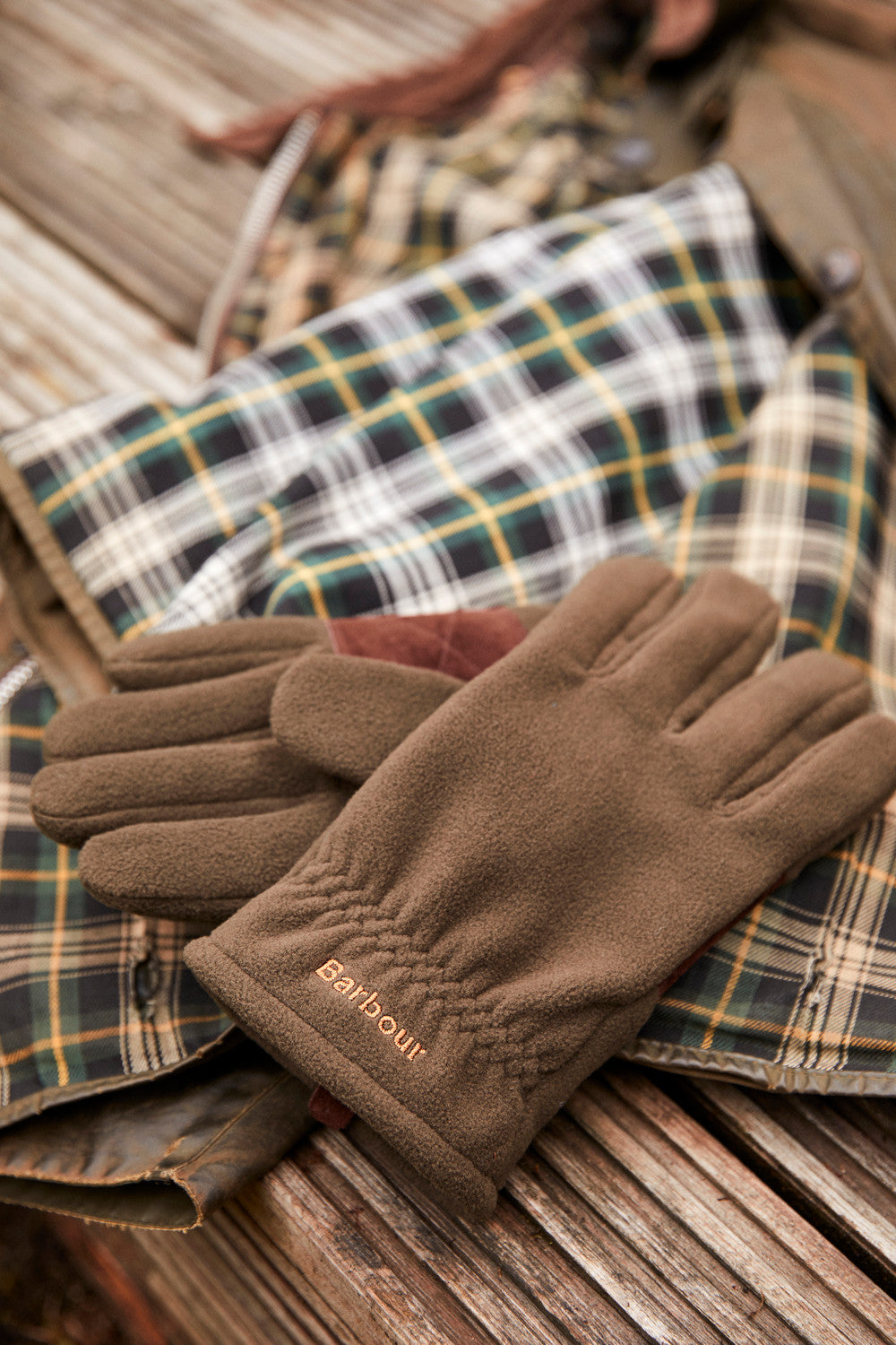 Barbour gloves mens sales olive