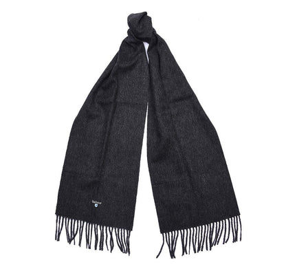 Plain Lambswool Scarf - Charcoal/Grey