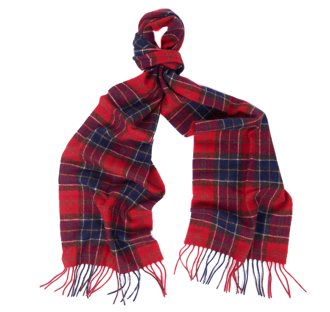 Tartan Lambswool Scarf - Red Tartan