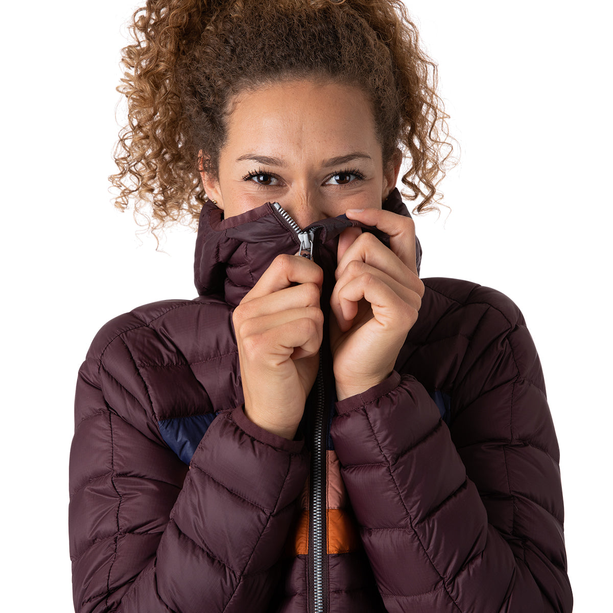 Landmark | Cotopaxi Fuego Down Parka in Black Iris Stripes