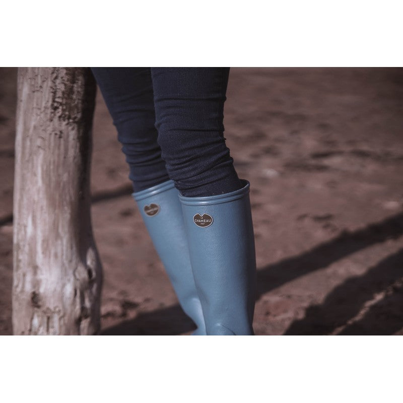 Iris Jersey Lined Wellington Boot - Bleu Clair