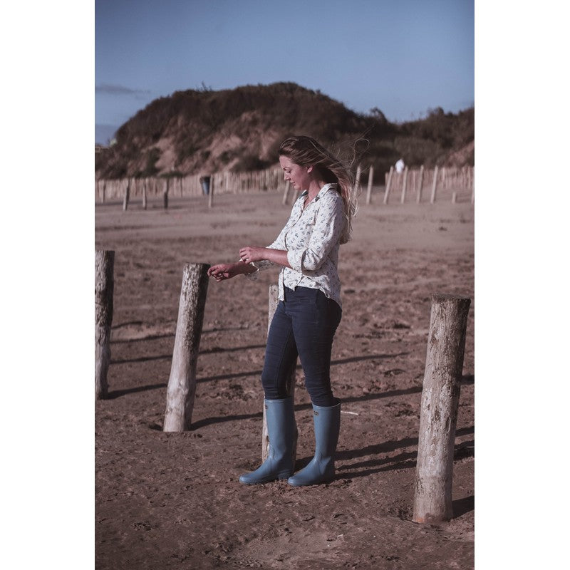 Iris Jersey Lined Wellington Boot - Bleu Clair
