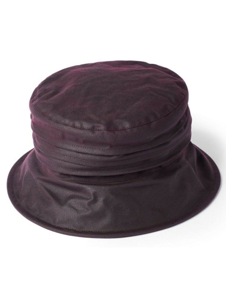 Waxed Cotton Hat - Merlot