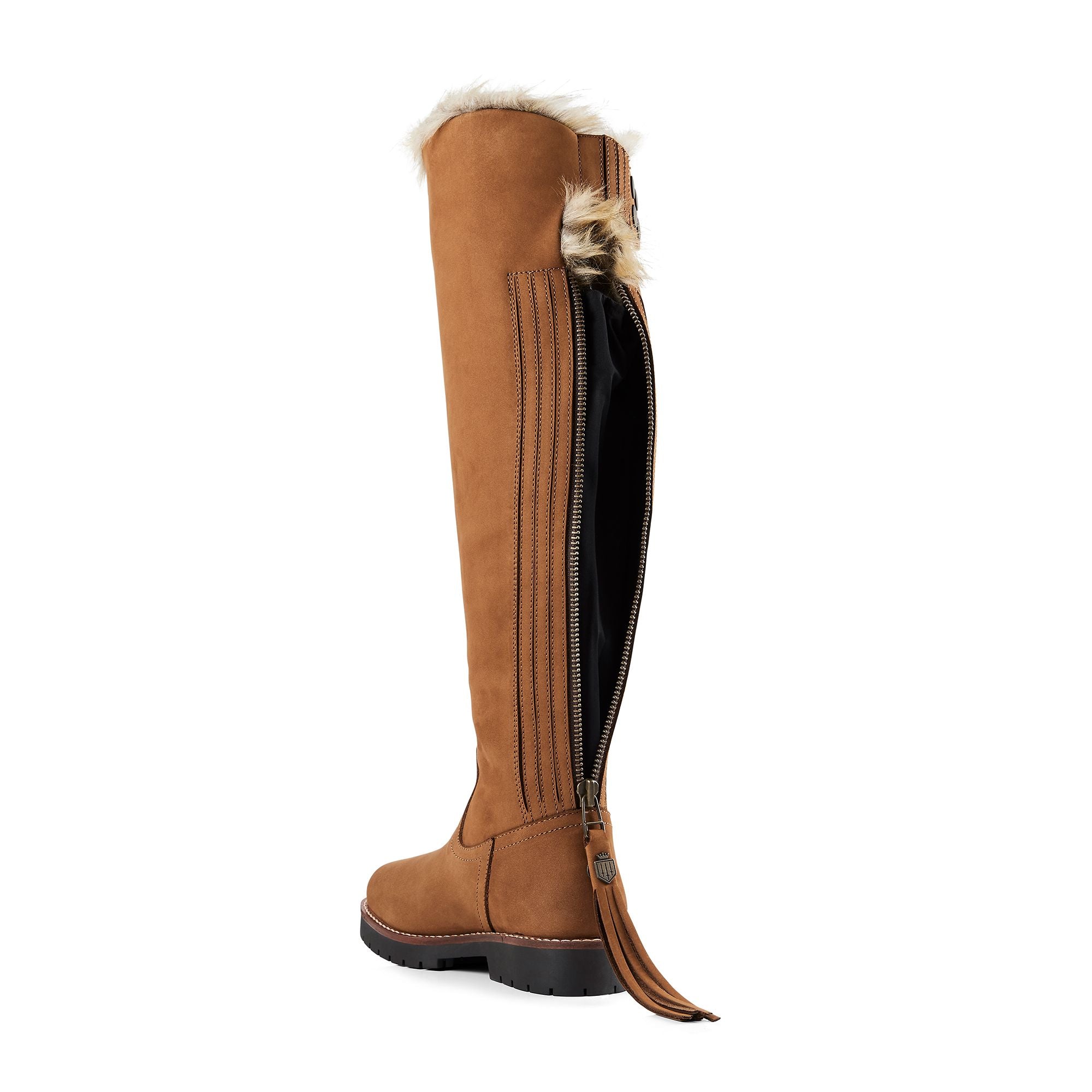 Verbier Over the Knee Boots - Cognac Nubuck