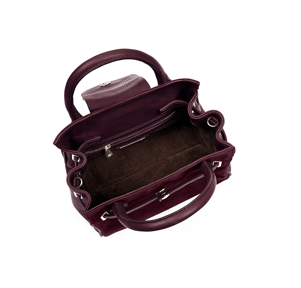 Mini Windsor Handbag - Plum