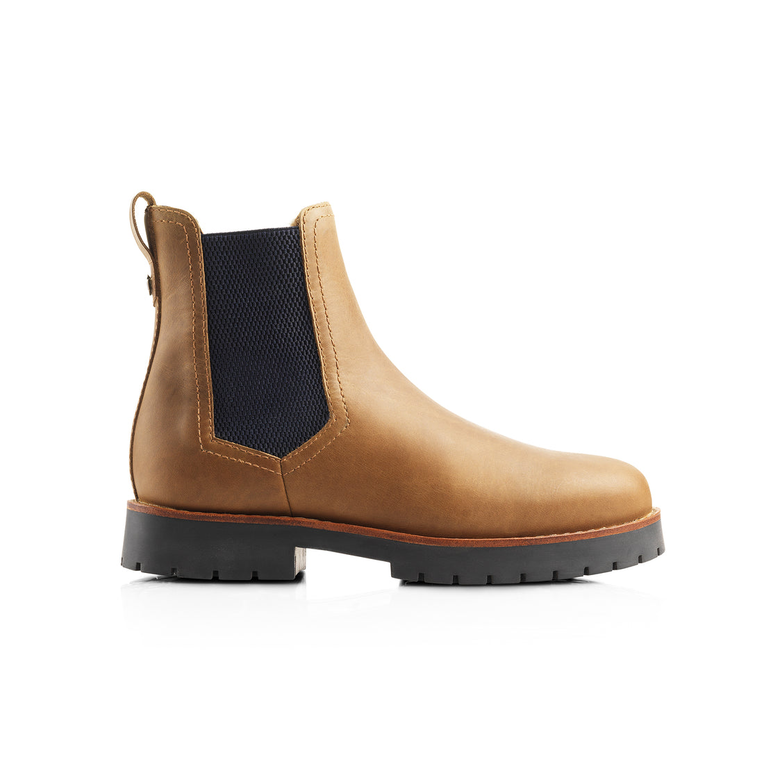 Sheepskin Boudica Boot - Oak Leather