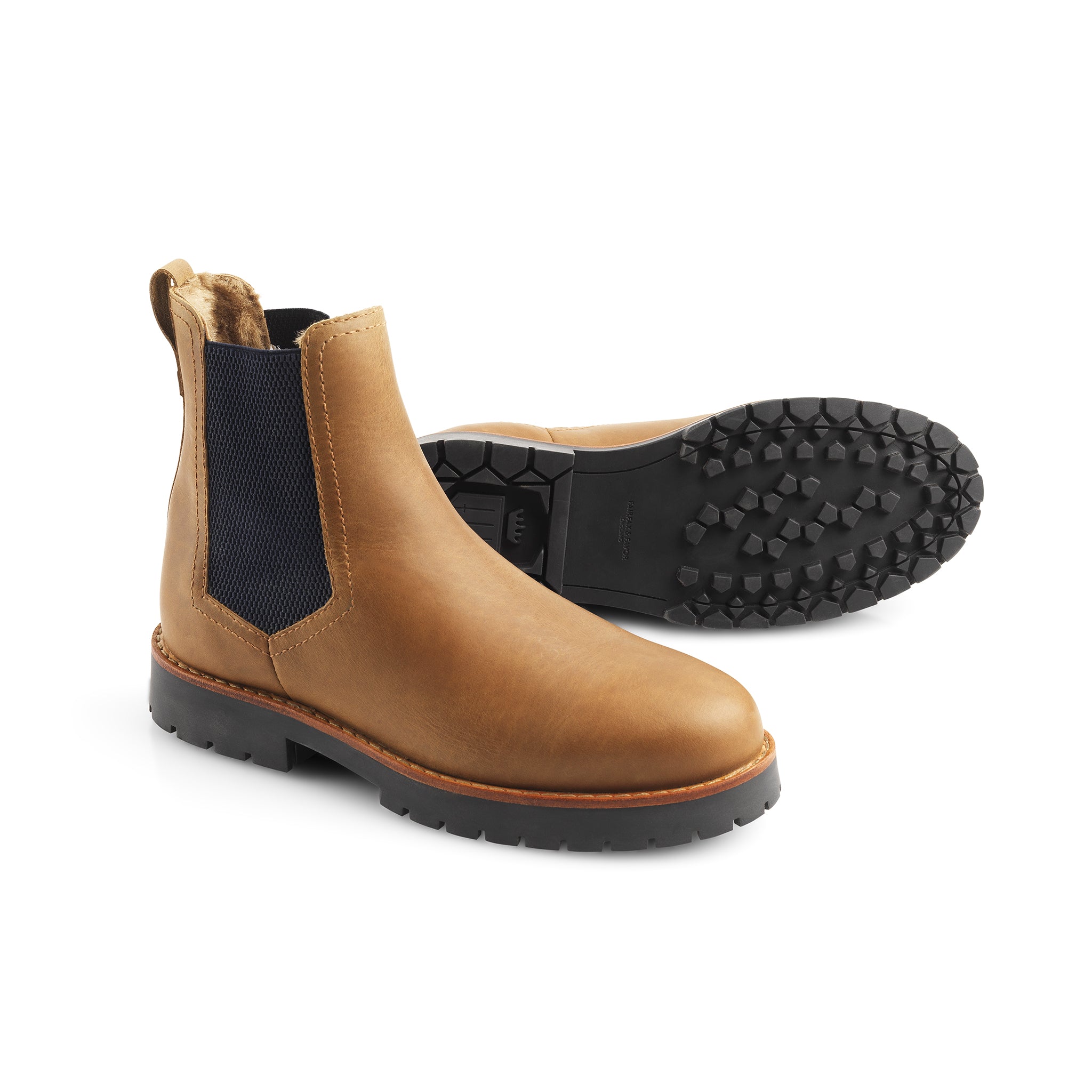 Sheepskin Boudica Boot - Oak Leather