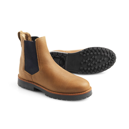 Sheepskin Boudica Boot - Oak Leather