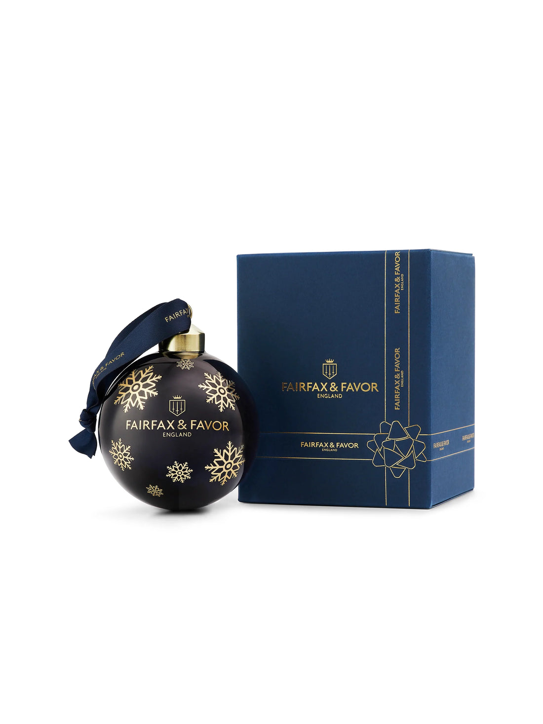 Signature Glass Bauble - Navy