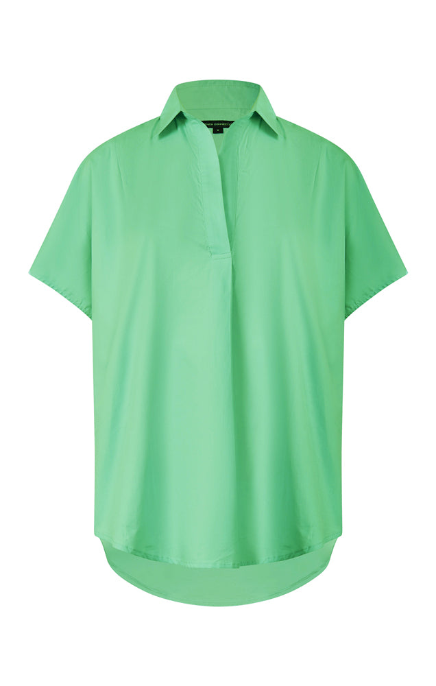 Rhodes Conscious Poplin Shirt - Poise Green