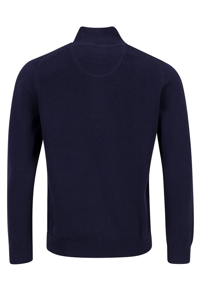 Classic Fine Knit Troyer - Navy