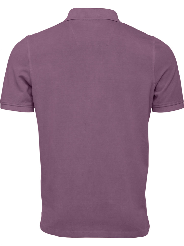 Garment Dyed Polo Shirt - Mauve