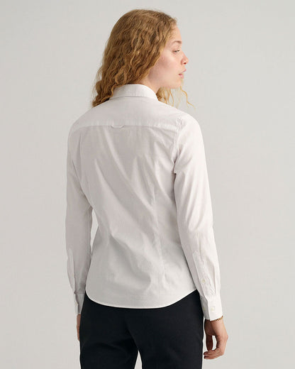 Stretch Oxford Solid Shirt - White