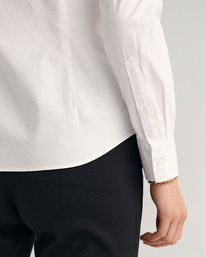 Stretch Oxford Solid Shirt - White