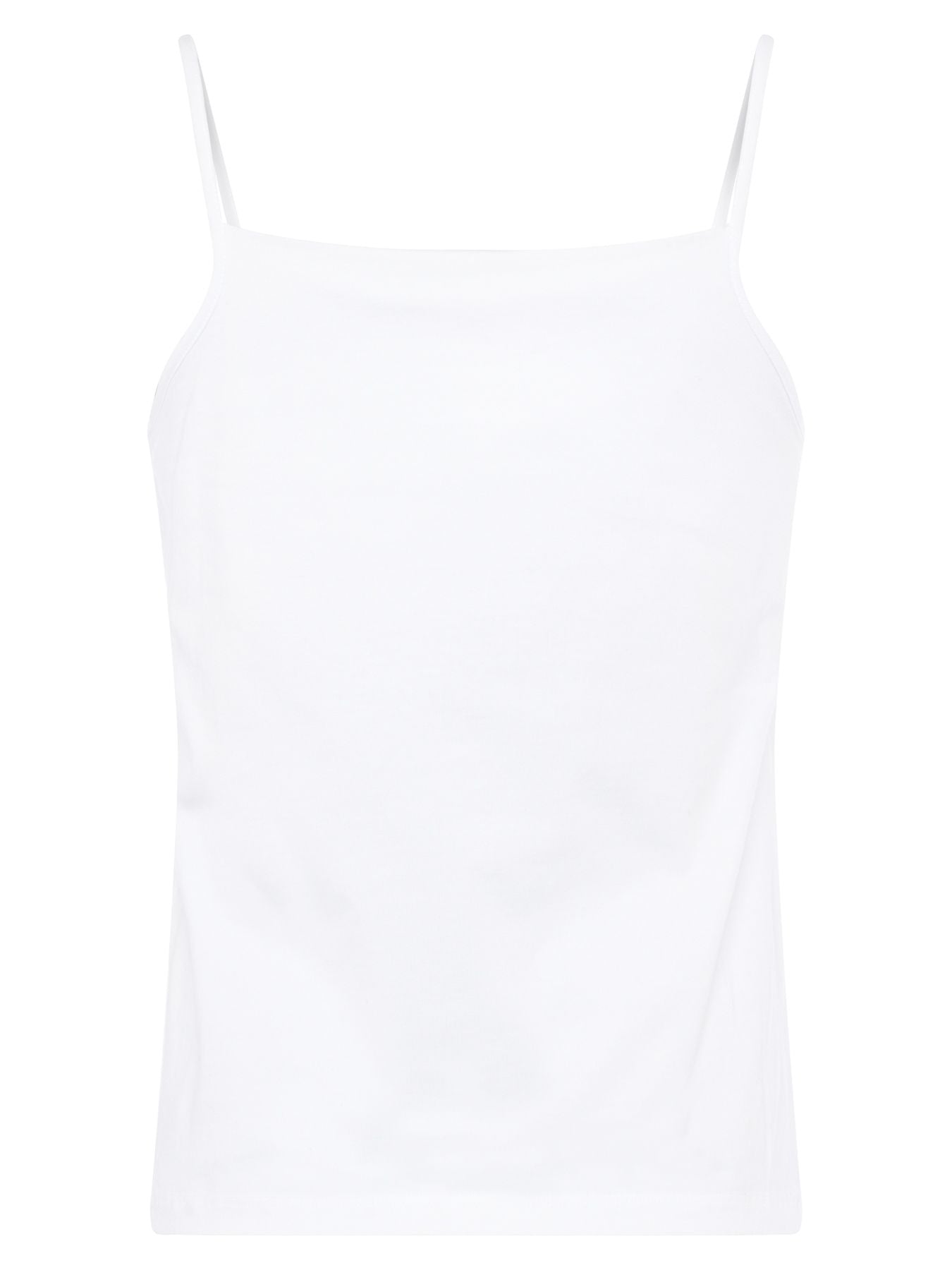 Core Organic Fitted Cami - White