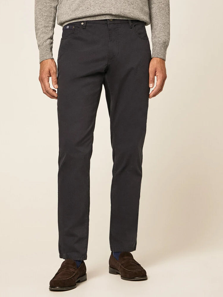 Cotton Twill Pants - Navy